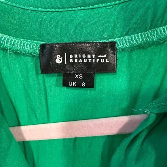 Collectif x Bright & Beautiful Green Dress - Picture 9 of 9